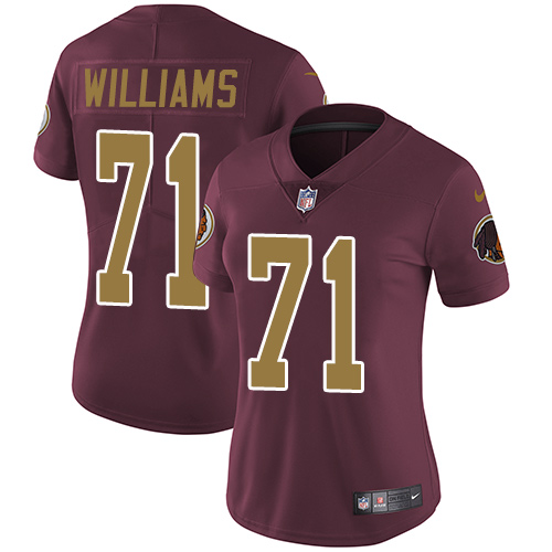 Nike Redskins #71 Trent Williams Burgundy Red Alternate Women's Stitched NFL Vapor Untouchable Limited Jersey Nike Redskins #71 Trent Williams Burgundy Red Alternate Women's Stitched NFL Vapor Untouchable Limited Jersey