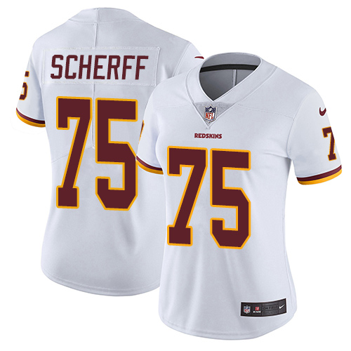 Nike Redskins #75 Brandon Scherff White Women's Stitched NFL Vapor Untouchable Limited Jersey Nike Redskins #75 Brandon Scherff White Women's Stitched NFL Vapor Untouchable Limited Jersey