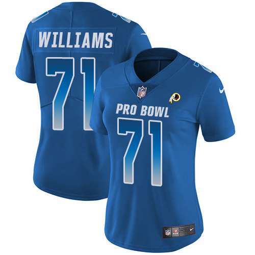 Nike Redskins #71 Trent Williams Royal Women's Stitched NFL Limited NFC 2018 Pro Bowl Jersey Nike Redskins #71 Trent Williams Royal Women's Stitched NFL Limited NFC 2018 Pro Bowl Jersey