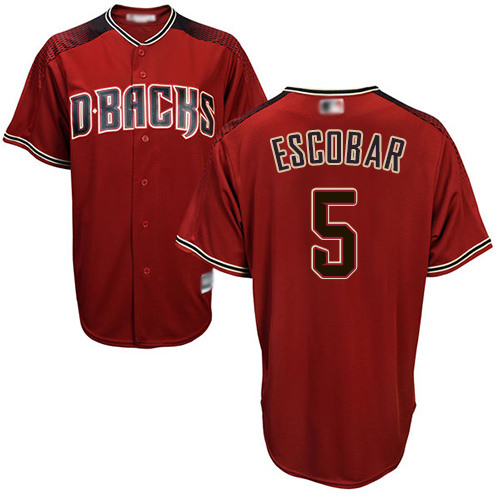 Diamondbacks #5 Eduardo Escobar Sedona Red Alternate Women's Stitched MLB Jersey Diamondbacks #5 Eduardo Escobar Sedona Red Alternate Women's Stitched MLB Jersey