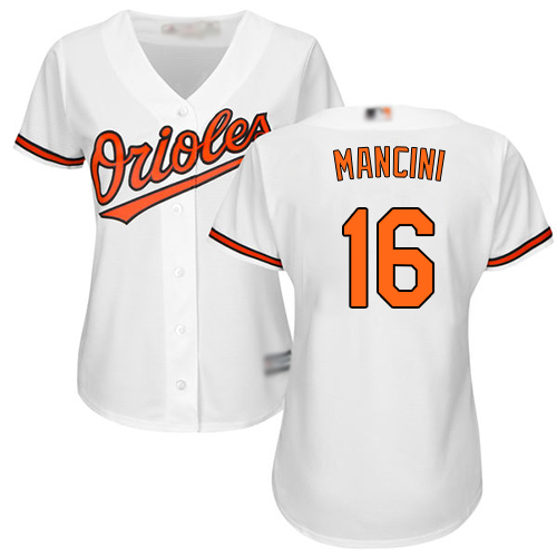 Orioles #16 Trey Mancini White Home Women's Stitched MLB Jersey Orioles #16 Trey Mancini White Home Women's Stitched MLB Jersey