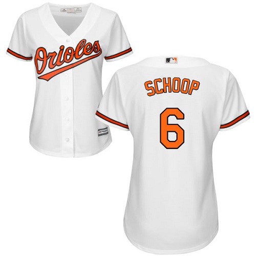 Orioles #6 Jonathan Schoop White Home Women's Stitched MLB Jersey Orioles #6 Jonathan Schoop White Home Women's Stitched MLB Jersey