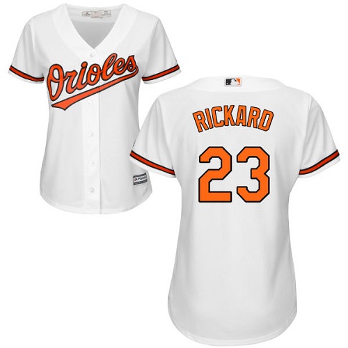 Orioles #23 Joey Rickard White Home Women's Stitched MLB Jersey Orioles #23 Joey Rickard White Home Women's Stitched MLB Jersey