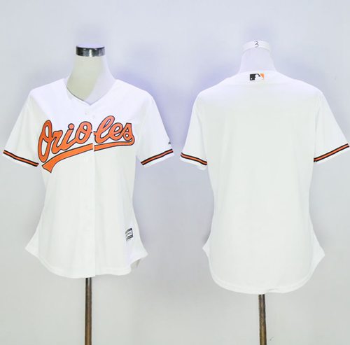 Orioles Blank White Women's Home Stitched MLB Jersey Orioles Blank White Women's Home Stitched MLB Jersey