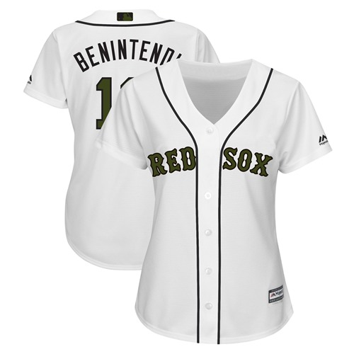 Red Sox #16 Andrew Benintendi White 2018 Memorial Day Cool Base Women's Stitched MLB Jersey Red Sox #16 Andrew Benintendi White 2018 Memorial Day Cool Base Women's Stitched MLB Jersey