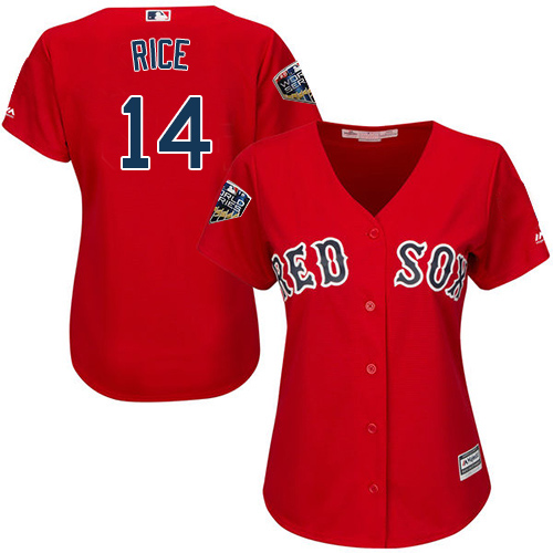 Red Sox #14 Jim Rice Red Alternate 2018 World Series Women's Stitched MLB Jersey Red Sox #14 Jim Rice Red Alternate 2018 World Series Women's Stitched MLB Jersey