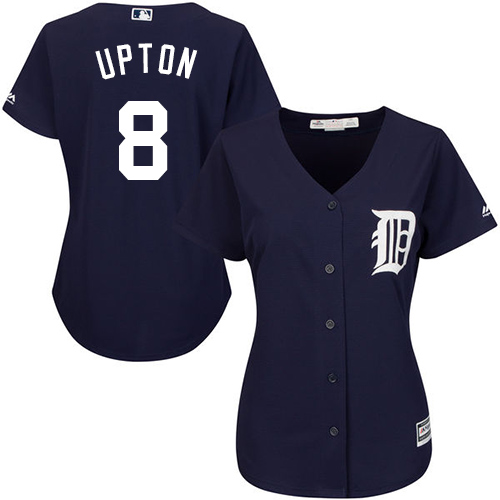 Tigers #8 Justin Upton Navy Blue Alternate Women's Stitched MLB Jersey Tigers #8 Justin Upton Navy Blue Alternate Women's Stitched MLB Jersey