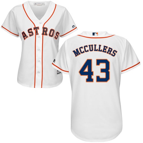Astros #43 Lance McCullers White Home Women's Stitched MLB Jersey Astros #43 Lance McCullers White Home Women's Stitched MLB Jersey
