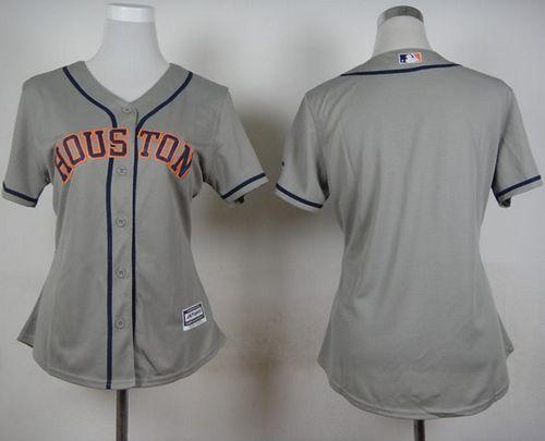 Astros Blank Grey Road Women's Stitched MLB Jersey Astros Blank Grey Road Women's Stitched MLB Jersey
