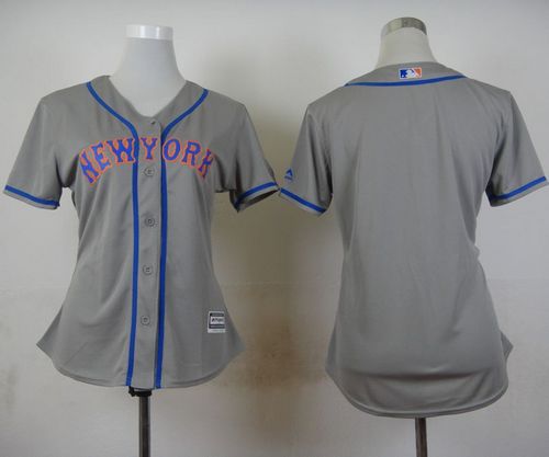 Mets Blank Grey Road Women's Stitched MLB Jersey Mets Blank Grey Road Women's Stitched MLB Jersey
