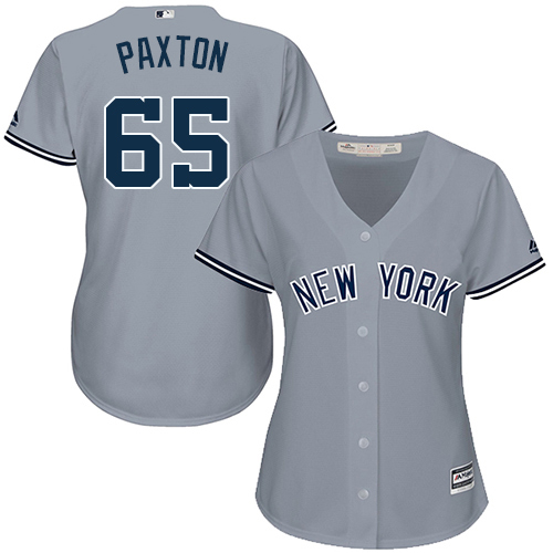 Yankees #65 James Paxton Grey Road Women's Stitched MLB Jersey Yankees #65 James Paxton Grey Road Women's Stitched MLB Jersey