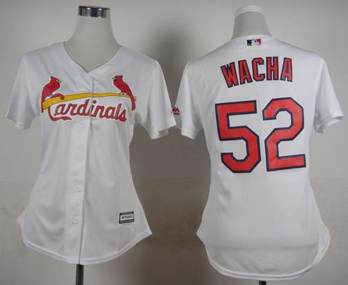 Cardinals #52 Michael Wacha White Home Women's Stitched MLB Jersey Cardinals #52 Michael Wacha White Home Women's Stitched MLB Jersey
