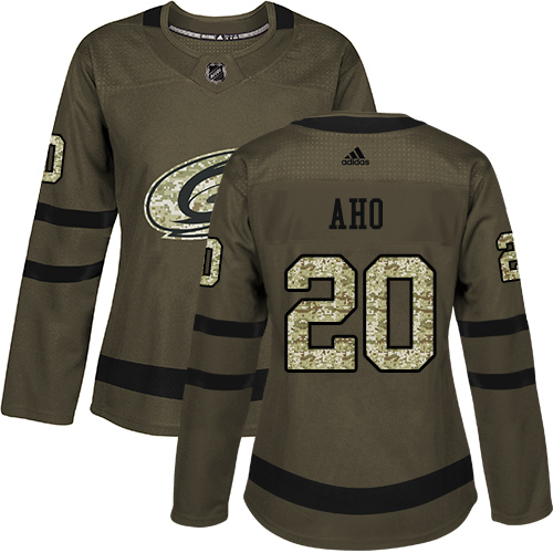 Adidas Hurricanes #20 Sebastian Aho Green Salute to Service Women's Stitched NHL Jersey Adidas Hurricanes #20 Sebastian Aho Green Salute to Service Women's Stitched NHL Jersey