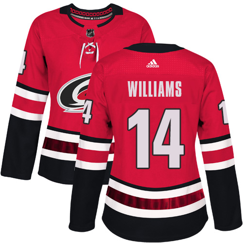 Adidas Hurricanes #14 Justin Williams Red Home Authentic Women's Stitched NHL Jersey Adidas Hurricanes #14 Justin Williams Red Home Authentic Women's Stitched NHL Jersey
