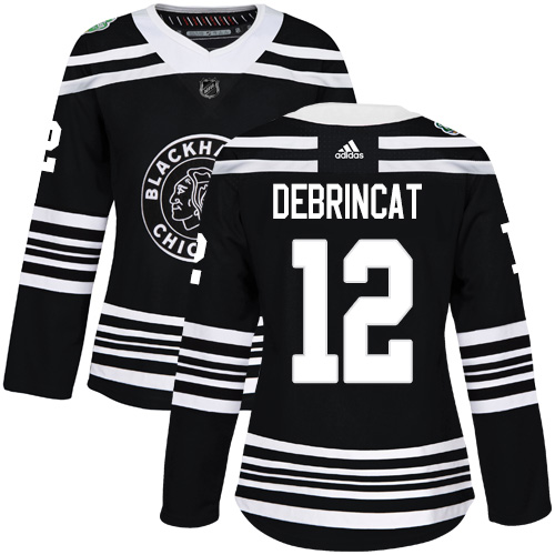 Adidas Blackhawks #12 Alex DeBrincat Black Authentic 2019 Winter Classic Women's Stitched NHL Jersey Adidas Blackhawks #12 Alex DeBrincat Black Authentic 2019 Winter Classic Women's Stitched NHL Jersey