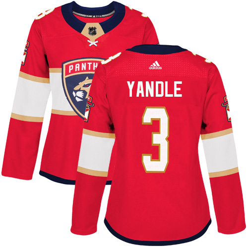 Adidas Panthers #3 Keith Yandle Red Home Authentic Women's Stitched NHL Jersey Adidas Panthers #3 Keith Yandle Red Home Authentic Women's Stitched NHL Jersey