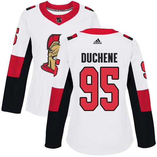 Adidas Senators #95 Matt Duchene White Road Authentic Women's Stitched NHL Jersey Adidas Senators #95 Matt Duchene White Road Authentic Women's Stitched NHL Jersey