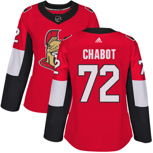 Adidas Senators #72 Thomas Chabot Red Home Authentic Women's Stitched NHL Jersey Adidas Senators #72 Thomas Chabot Red Home Authentic Women's Stitched NHL Jersey