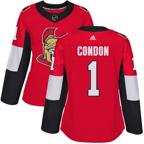 Adidas Senators #1 Mike Condon Red Home Authentic Women's Stitched NHL Jersey Adidas Senators #1 Mike Condon Red Home Authentic Women's Stitched NHL Jersey