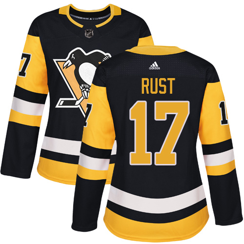 Adidas Penguins #17 Bryan Rust Black Home Authentic Women's Stitched NHL Jersey Adidas Penguins #17 Bryan Rust Black Home Authentic Women's Stitched NHL Jersey