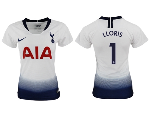 Women's Tottenham Hotspur #1 Lloris Home Soccer Club Jersey Women's Tottenham Hotspur #1 Lloris Home Soccer Club Jersey