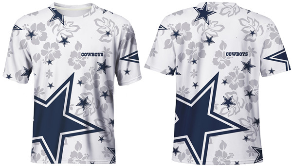 Men's Dallas Cowboys White T-Shirt Men's Dallas Cowboys White T-Shirt
