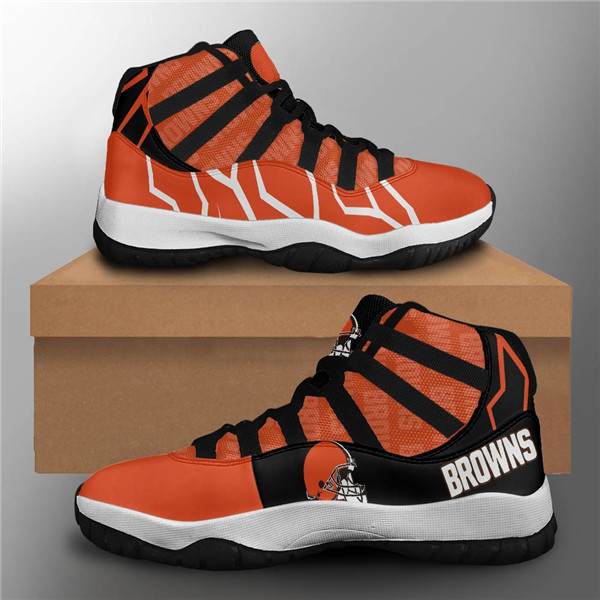 Men's Cleveland Browns Air Jordan 11 Sneakers 2001