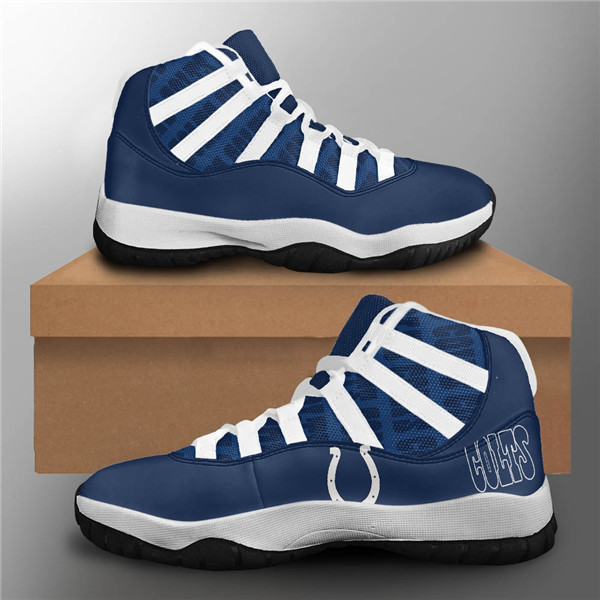 Men's Indianapolis Colts Air Jordan 11 Sneakers 2002