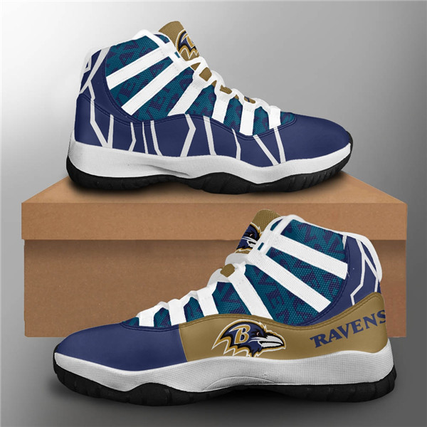 Men's Baltimore Ravens Air Jordan 11 Sneakers 2002 Men's Baltimore Ravens Air Jordan 11 Sneakers 2002