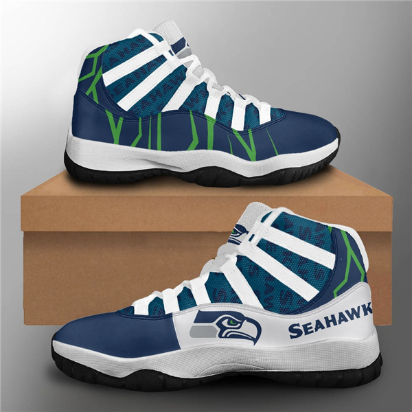 Men's Seattle Seahawks Air Jordan 11 Sneakers 2002 Men's Seattle Seahawks Air Jordan 11 Sneakers 2002