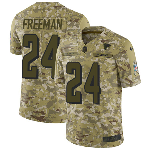Nike Falcons #24 Devonta Freeman Camo Youth Stitched NFL Limited 2018 Salute to Service Jersey Nike Falcons #24 Devonta Freeman Camo Youth Stitched NFL Limited 2018 Salute to Service Jersey