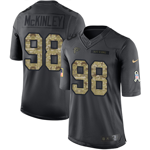 Nike Falcons #98 Takkarist McKinley Black Youth Stitched NFL Limited 2016 Salute to Service Jersey Nike Falcons #98 Takkarist McKinley Black Youth Stitched NFL Limited 2016 Salute to Service Jersey