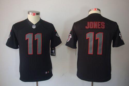Nike Falcons #11 Julio Jones Black Impact Youth Stitched NFL Limited Jersey Nike Falcons #11 Julio Jones Black Impact Youth Stitched NFL Limited Jersey