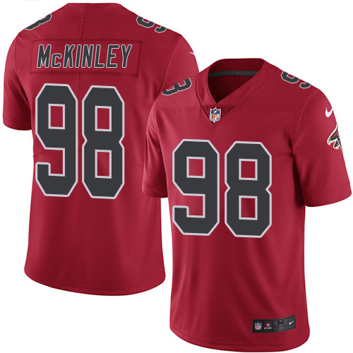 Nike Falcons #98 Takkarist McKinley Red Youth Stitched NFL Limited Rush Jersey Nike Falcons #98 Takkarist McKinley Red Youth Stitched NFL Limited Rush Jersey
