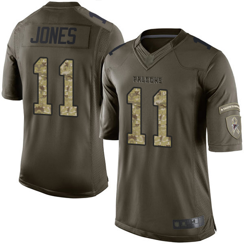 Nike Falcons #11 Julio Jones Green Youth Stitched NFL Limited 2015 Salute to Service Jersey Nike Falcons #11 Julio Jones Green Youth Stitched NFL Limited 2015 Salute to Service Jersey