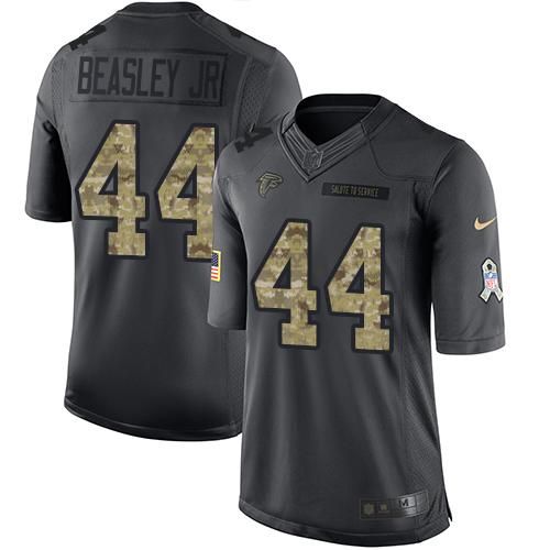 Nike Falcons #44 Vic Beasley Jr Black Youth Stitched NFL Limited 2016 Salute to Service Jersey Nike Falcons #44 Vic Beasley Jr Black Youth Stitched NFL Limited 2016 Salute to Service Jersey