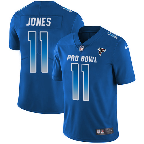 Nike Falcons #11 Julio Jones Royal Youth Stitched NFL Limited NFC 2018 Pro Bowl Jersey Nike Falcons #11 Julio Jones Royal Youth Stitched NFL Limited NFC 2018 Pro Bowl Jersey