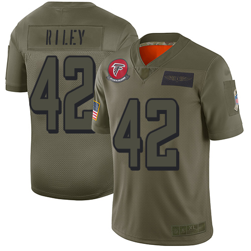 Nike Falcons #42 Duke Riley Camo Youth Stitched NFL Limited 2019 Salute to Service Jersey Nike Falcons #42 Duke Riley Camo Youth Stitched NFL Limited 2019 Salute to Service Jersey