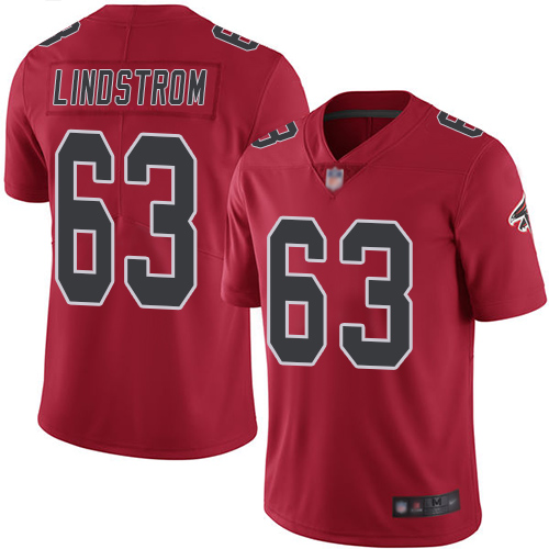 Nike Falcons #63 Chris Lindstrom Red Youth Stitched NFL Limited Rush Jersey Nike Falcons #63 Chris Lindstrom Red Youth Stitched NFL Limited Rush Jersey