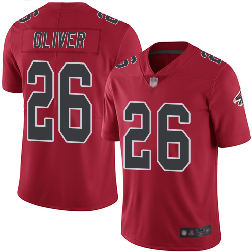 Nike Falcons #26 Isaiah Oliver Red Youth Stitched NFL Limited Rush Jersey Nike Falcons #26 Isaiah Oliver Red Youth Stitched NFL Limited Rush Jersey