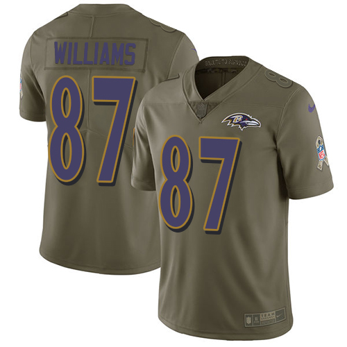 Nike Ravens #87 Maxx Williams Olive Youth Stitched NFL Limited 2017 Salute to Service Jersey Nike Ravens #87 Maxx Williams Olive Youth Stitched NFL Limited 2017 Salute to Service Jersey