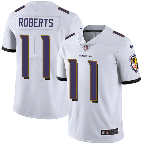 Nike Ravens #11 Seth Roberts White Youth Stitched NFL Vapor Untouchable Limited Jersey