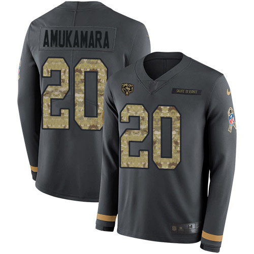 Nike Bears #20 Prince Amukamara Anthracite Salute to Service Youth Stitched NFL Limited Therma Long Sleeve Jersey Nike Bears #20 Prince Amukamara Anthracite Salute to Service Youth Stitched NFL Limited Therma Long Sleeve Jersey