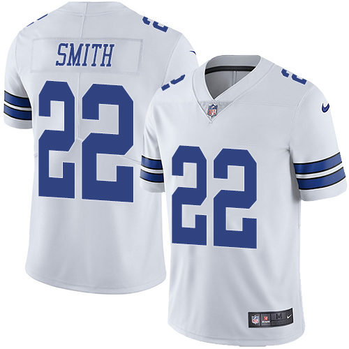Nike Cowboys #22 Emmitt Smith White Youth Stitched NFL Vapor Untouchable Limited Jersey Nike Cowboys #22 Emmitt Smith White Youth Stitched NFL Vapor Untouchable Limited Jersey