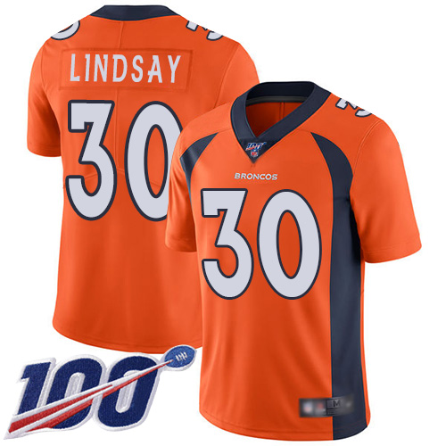 Nike Broncos #30 Phillip Lindsay Orange Team Color Youth Stitched NFL 100th Season Vapor Limited Jersey Nike Broncos #30 Phillip Lindsay Orange Team Color Youth Stitched NFL 100th Season Vapor Limited Jersey