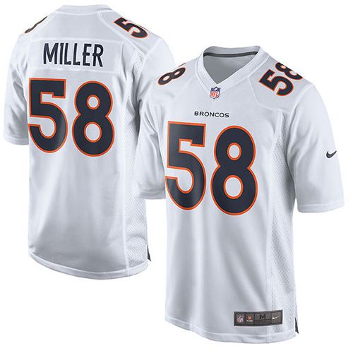 Nike Broncos #58 Von Miller White Youth Stitched NFL Game Event Jersey Nike Broncos #58 Von Miller White Youth Stitched NFL Game Event Jersey