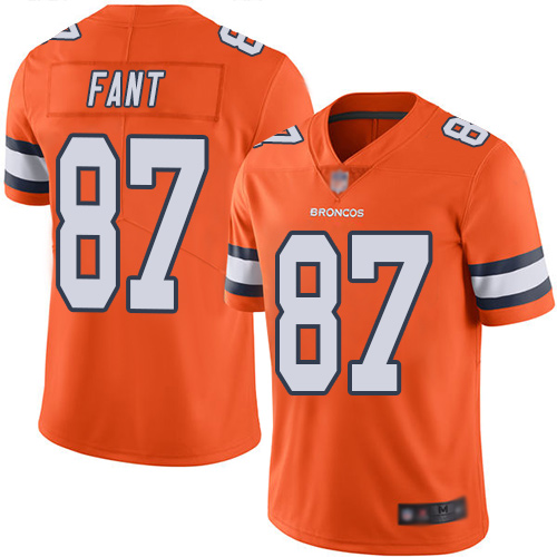 Nike Broncos #87 Noah Fant Orange Youth Stitched NFL Limited Rush Jersey Nike Broncos #87 Noah Fant Orange Youth Stitched NFL Limited Rush Jersey