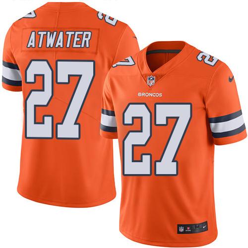 Nike Broncos #27 Steve Atwater Orange Youth Stitched NFL Limited Rush Jersey Nike Broncos #27 Steve Atwater Orange Youth Stitched NFL Limited Rush Jersey