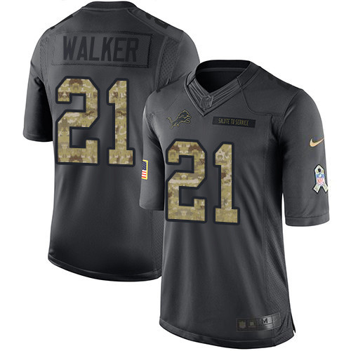 Nike Lions #21 Tracy Walker Black Youth Stitched NFL Limited 2016 Salute to Service Jersey Nike Lions #21 Tracy Walker Black Youth Stitched NFL Limited 2016 Salute to Service Jersey