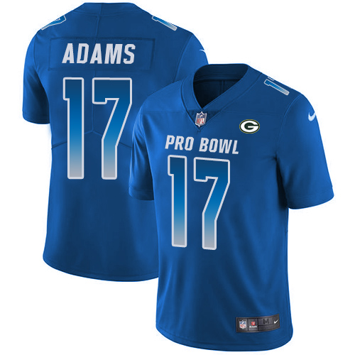 Nike Packers #17 Davante Adams Royal Youth Stitched NFL Limited NFC 2019 Pro Bowl Jersey Nike Packers #17 Davante Adams Royal Youth Stitched NFL Limited NFC 2019 Pro Bowl Jersey